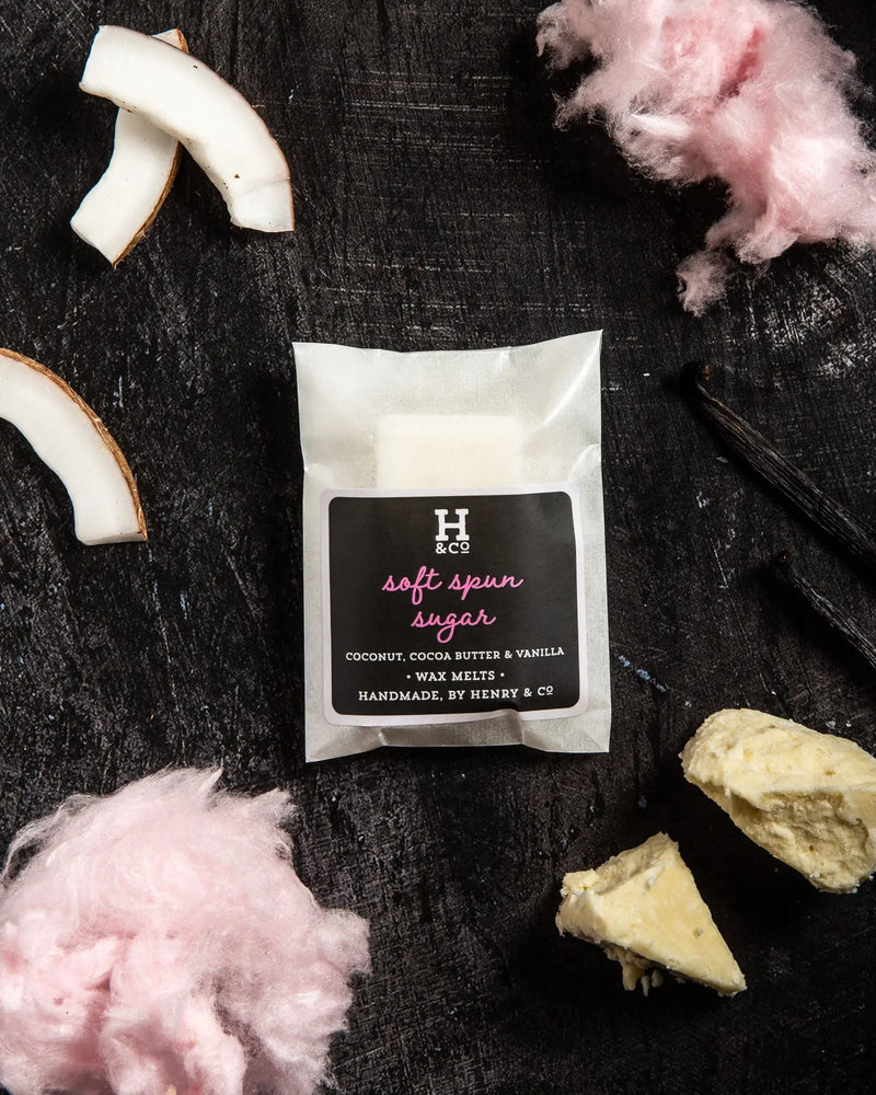 Soft Spun Sugar Wax Melts Henry and Co fragrance