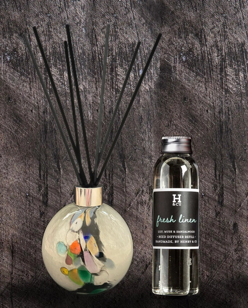 
            
                Load image into Gallery viewer, Decorative Reed Diffuser Gift Set Henry and Co fragrance
            
        