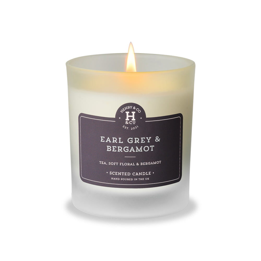 Earl Grey & Bergamot Scented Candle Henry and Co fragrance