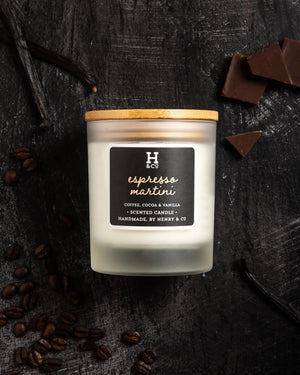 Espresso Martini Scented Candle Henry and Co fragrance