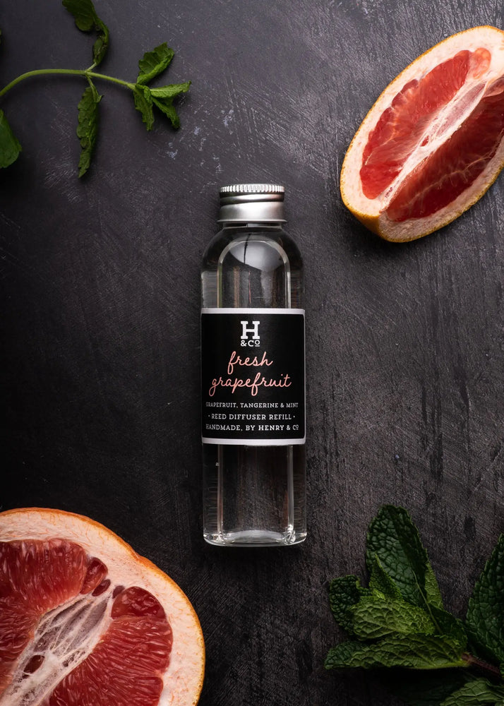 Fresh Grapefruit Reed Diffuser Refill Henry and Co fragrance