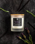 Lavender & Chamomile Scented Candle Henry and Co fragrance