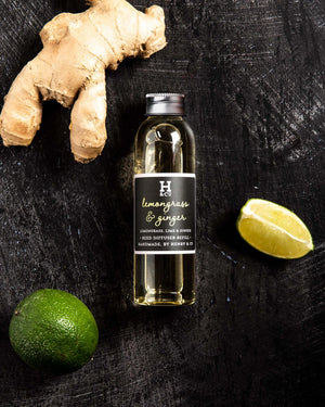Lemongrass & Ginger Reed Diffuser Refill Henry and Co fragrance
