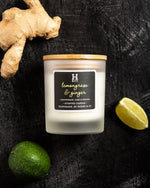 Lemongrass & Ginger Scented Candle Henry and Co fragrance