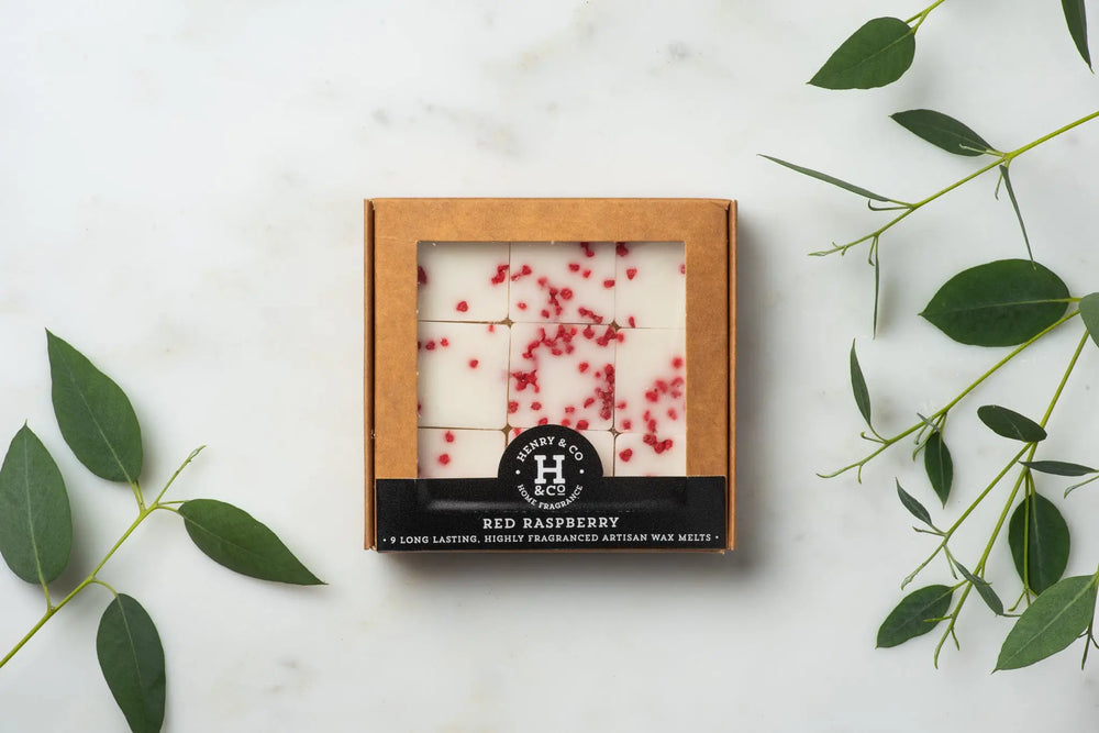Red Raspberry Artisan Wax Melt Set Henry and Co fragrance