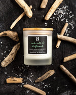 Rock Salt & Driftwood Scented Candle Henry and Co fragrance
