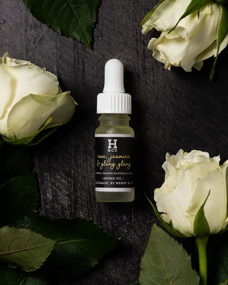 
            
                Load image into Gallery viewer, Rose, Jasmine &amp;amp; Ylang Ylang Aroma Oil Henry and Co fragrance
            
        