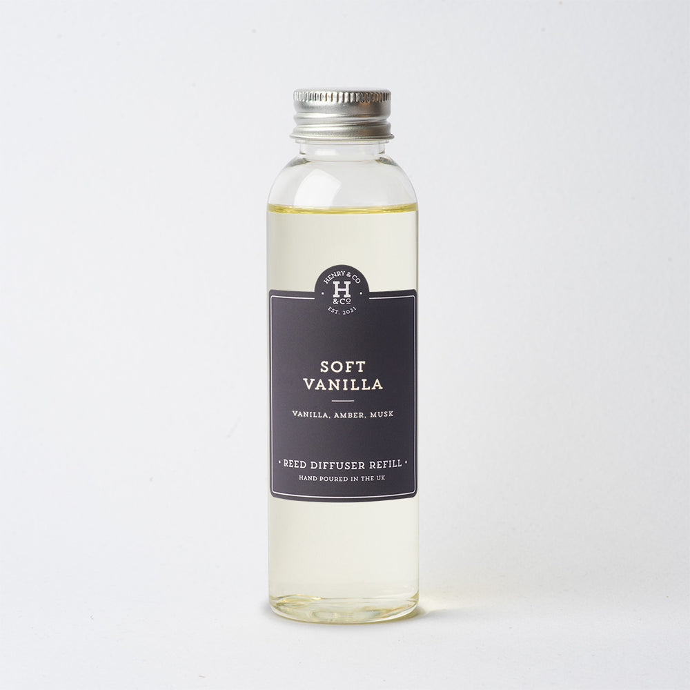 Soft Vanilla Reed Diffuser Refill Henry and Co fragrance