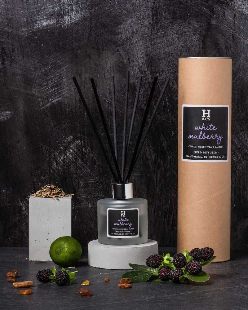 White Mulberry Reed Diffuser Henry and Co fragrance