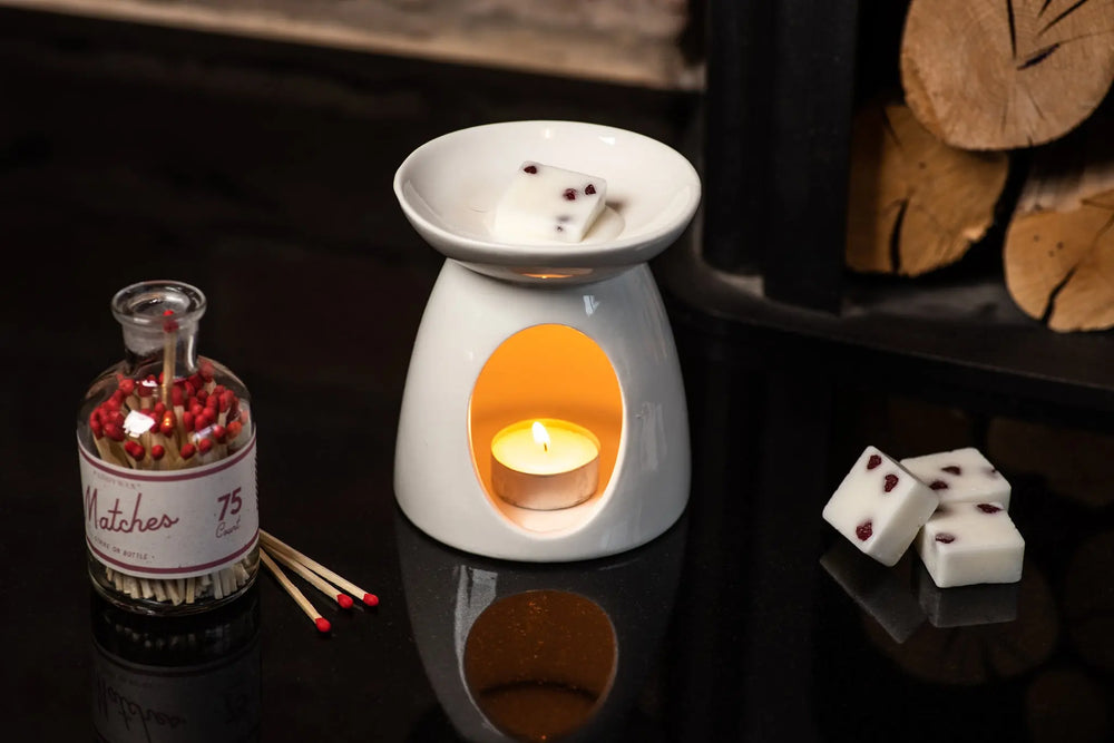 
            
                Load image into Gallery viewer, White Teardrop Melt Warmer Henry and Co fragrance
            
        