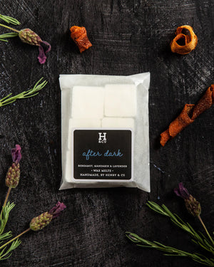 
            
                Load image into Gallery viewer, After Dark Wax Melts Henry and Co fragrance
            
        
