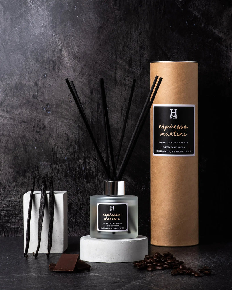 
            
                Load image into Gallery viewer, Espresso Martini Reed Diffuser Henry and Co fragrance
            
        