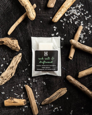 Rock Salt & Driftwood Wax Melts Henry and Co fragrance