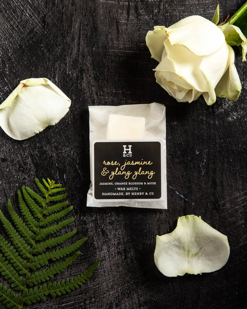 Rose, Jasmine & Ylang Ylang Wax Melts Henry and Co fragrance